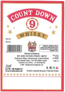 Count Down 9 Whisky Device mark 4298422 Trademark
