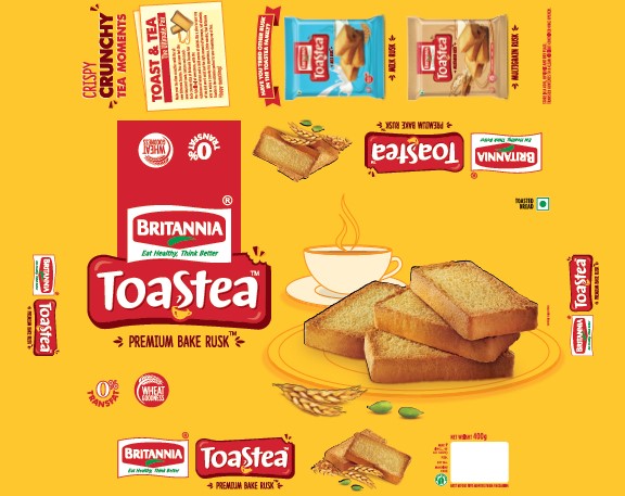 Britannia Toastea Premium Bake Rusk Device mark 4330260 Trademark