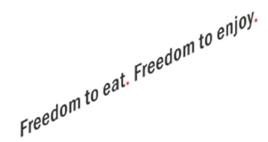 Freedom To Eat. Freedom To Enjoy Device mark 4335524 Trademark