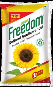 Freedom Refined Sunflower Oil 1 Litre Label Device mark 4335525 Trademark