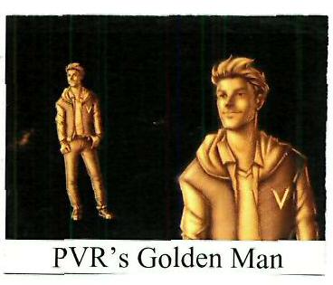 Pvr's Golden Man Device mark 4342000 Trademark