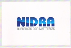Nidra - Rubberised Coir Mattresses Device mark 3683861 Trademark