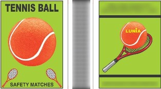 Tennis Ball With Device Of Ball And Bat Device mark 4354096 Trademark