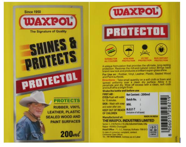 Waxpol - Protectol Device mark 4355507 Trademark
