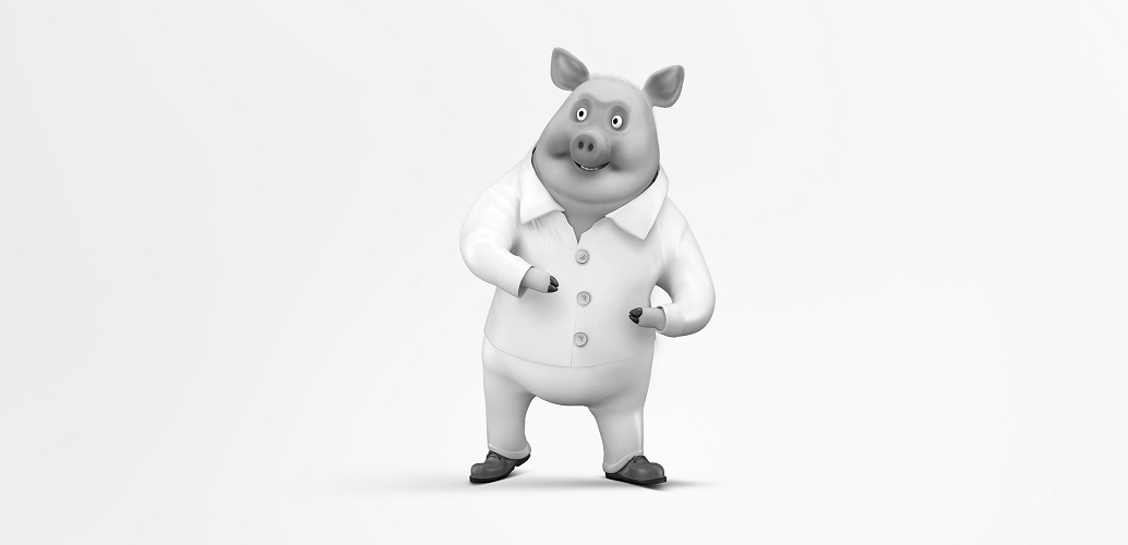 Pig Mascot Device Device mark 4359320 Trademark