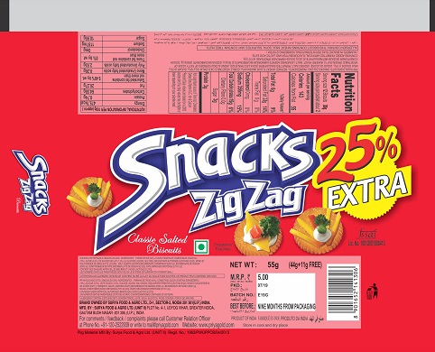 Snacks Zig Zag Device mark 4359486 Trademark
