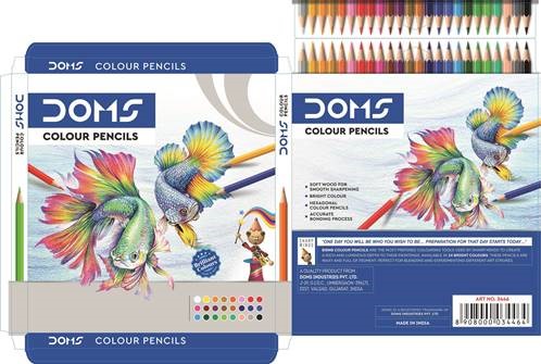 Doms Colour Pencils - Packaging Device mark 4372286 Trademark