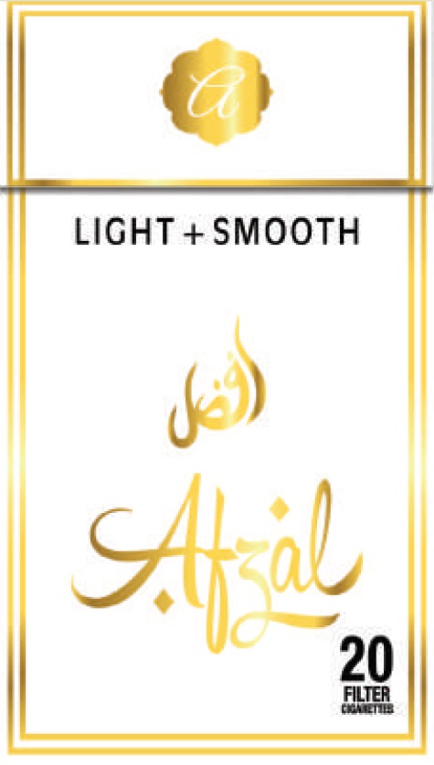 Afzal- Light + Smooth ( White With Yellow Border Packing) Device mark 4380136 Trademark