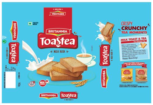Britannia Toastea Milk Rusk Device mark 4396839 Trademark