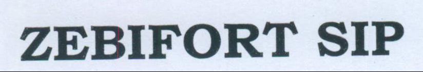 Zebifort Sip Device mark 2209787 Trademark