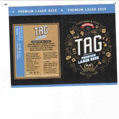 Tag Premium Lager Beer Device mark 4389500 Trademark