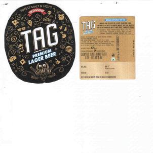 Tag Premium Lager Beer Device mark 4389502 Trademark
