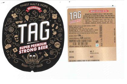 Tag Super Premium Strong Beer Device mark 4389507 Trademark