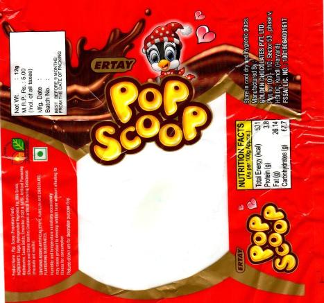 Ertay Pop Scoop Device mark 4397563 Trademark