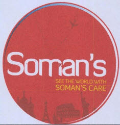 Soman's Leisure Tours India Private Limited Device mark 4390999 Trademark