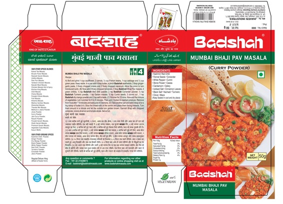 Badshah Mumbai Bhaji Pav Masala Device mark 4395361 Trademark