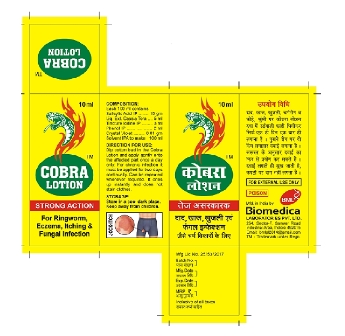 Cobra Lotion (logo) Device mark 4426697 Trademark