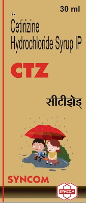 Cetirizine Hydrochloride Syrup Ip Ctz Device mark 4419351 Trademark