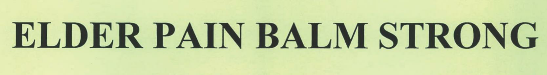 Elder Pain Balm Strong Device mark 2266526 Trademark