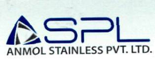 Spl Anmol Stainless Pvt.ltd.(logo) Device mark 2541113 Trademark