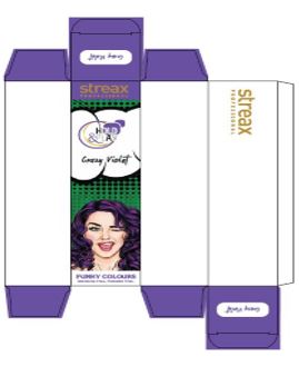 Streax Professional Hold & Play Crazy Violet Device mark 4435393 Trademark