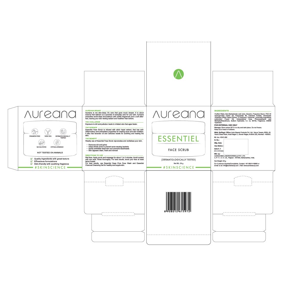 Aureana Essentiel Face Scrub #skinscience Device mark 4452265 Trademark