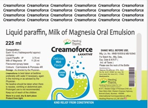 Creamoforce Laxative Device mark 4449038 Trademark