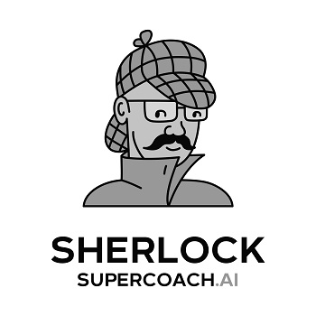 Caricature Of Man With Sherlock Supercoach Device mark 4454274 Trademark