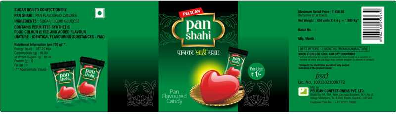 Pelican Pan Shahi- Pan Ka Shahi Maza With Devices And Other Matters Device mark 4457776 Trademark
