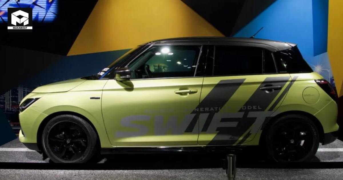 A Stylish Revelation - 2024 Maruti Suzuki Swift Cool Yellow Rev Concept - top