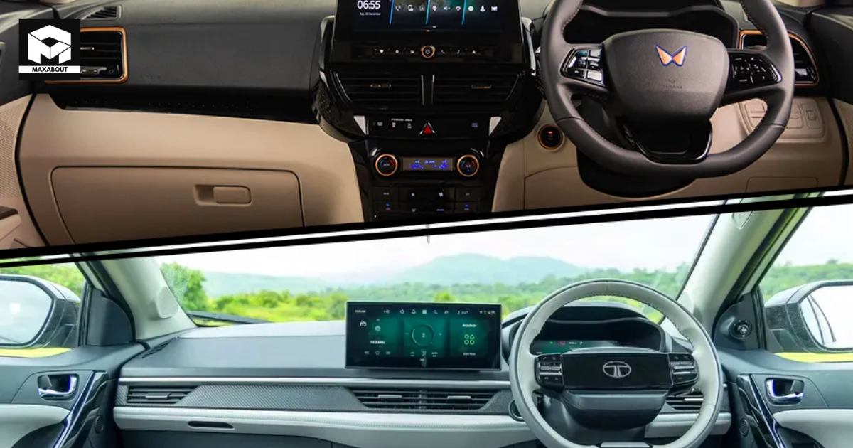 Comparing Interiors: 2024 Mahindra XUV400 PRO vs Tata Nexon EV - portrait