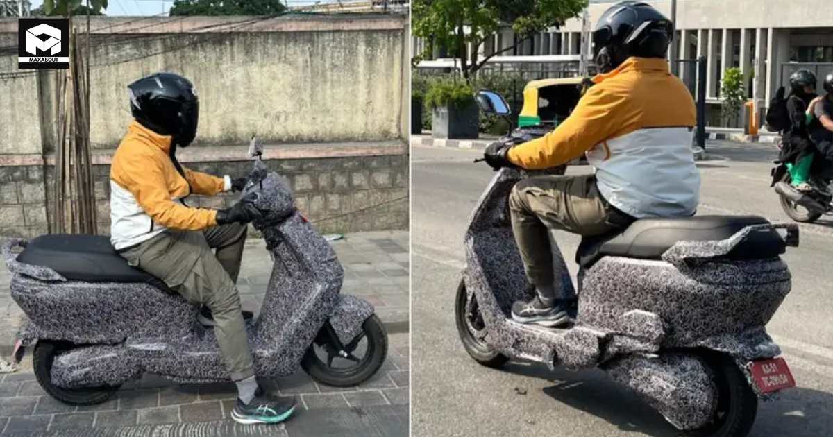 Exclusive: Ather Rizta Family Electric Scooter Seen During Testing - close-up