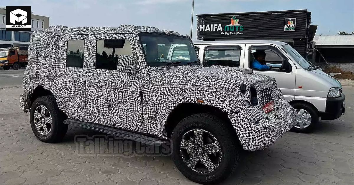 Mahindra Thar 5-Door Spotted Again; Digital Instrument Cluster Upgrade Coming - picture