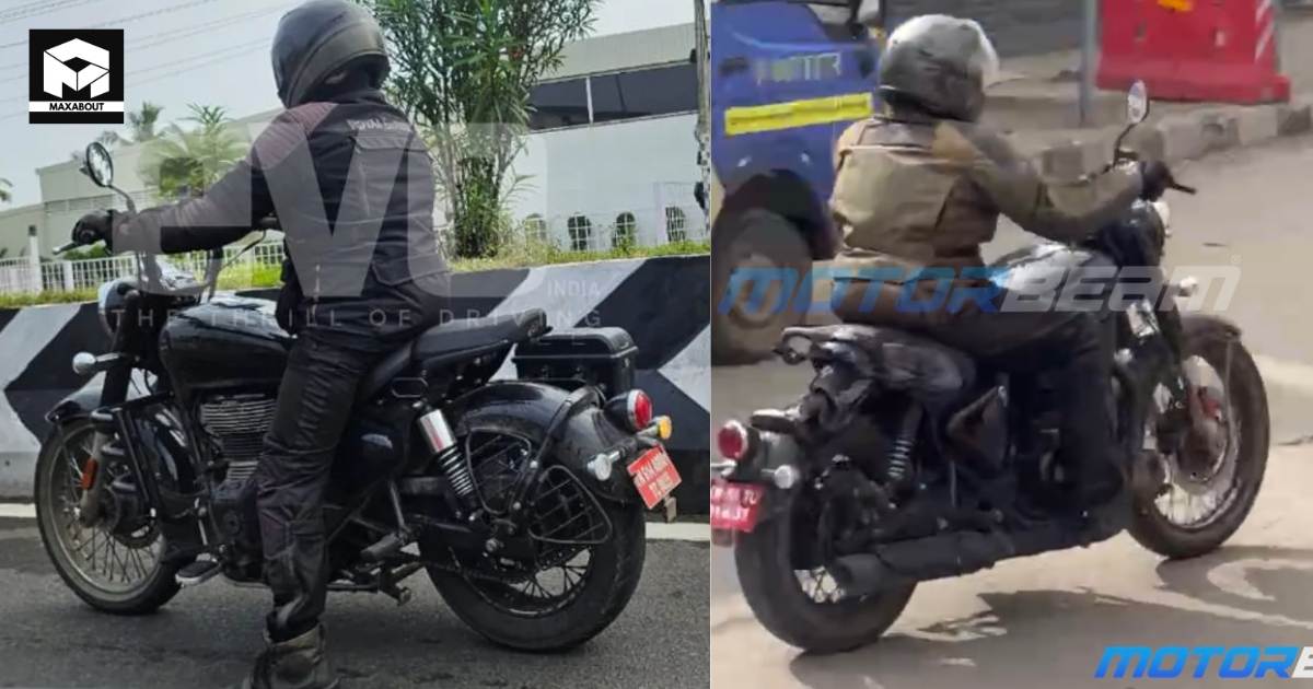 Upcoming Royal Enfield Shotgun 350 Spotted Once Again - background
