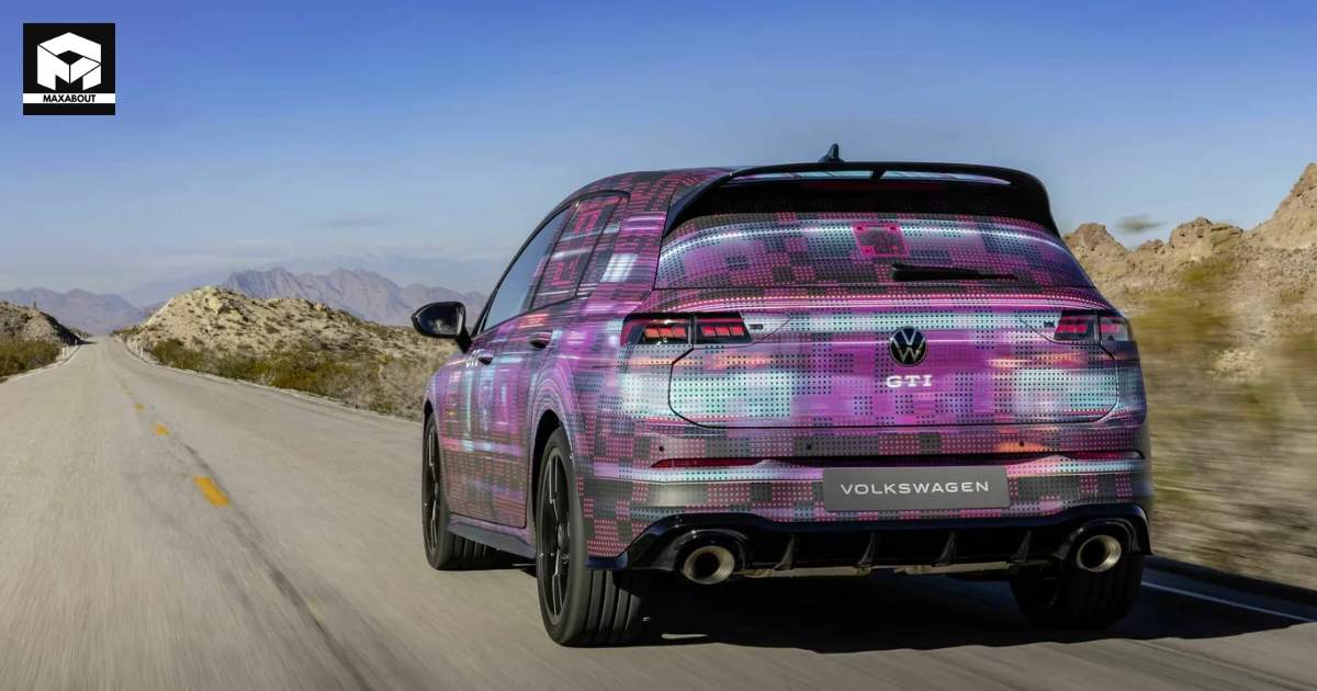 Volkswagen Teases Golf Facelift with Camouflaged Prototype at CES 2024 - back