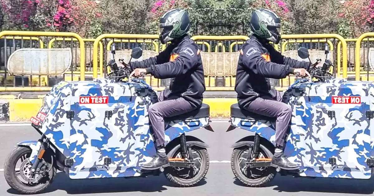 Electric Cargo Scooter with 150 Kms Range Spotted in Testing - image