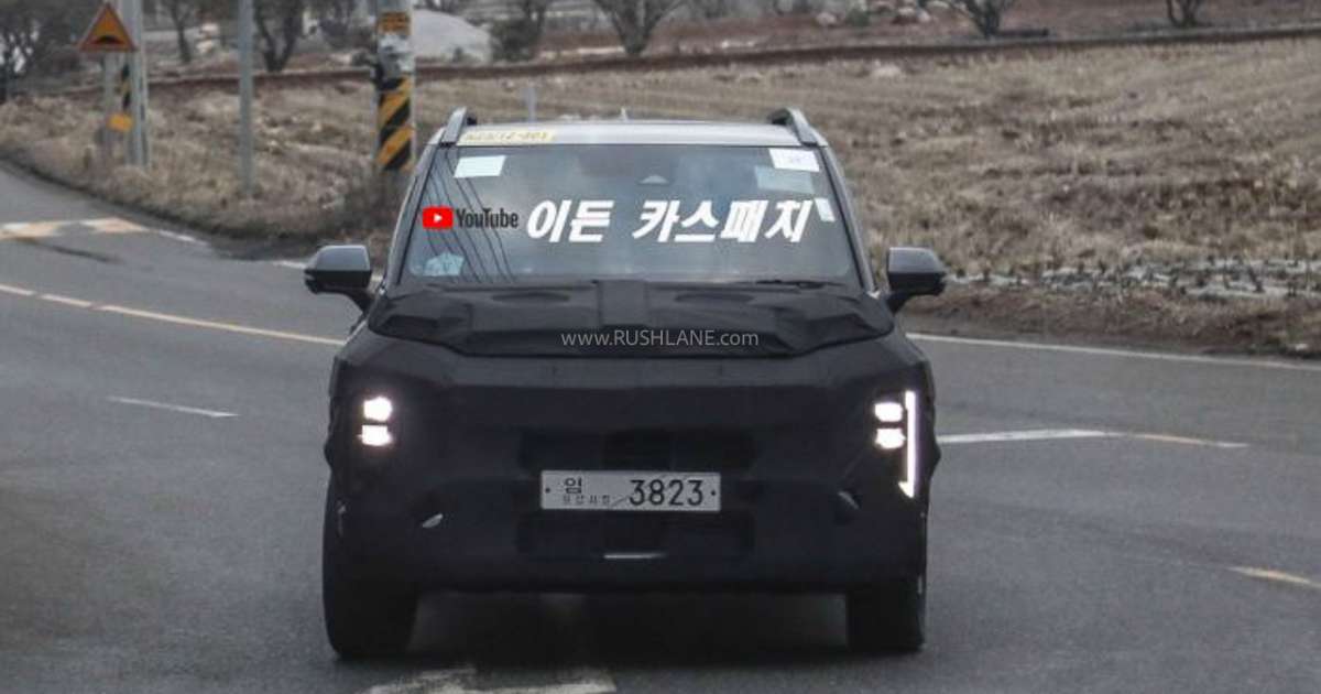 Kia Clavis Compact SUV Showcases Front and Rear LED DRLs in Spy Shots - frame