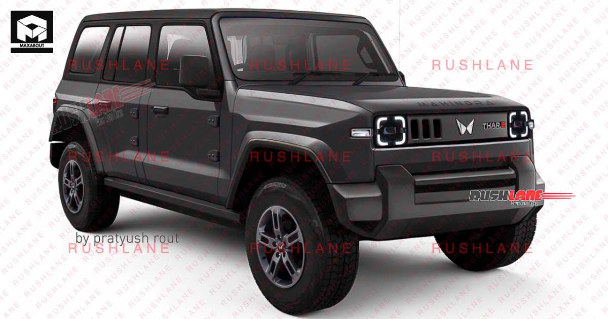 Mahindra Thar Electric: New Design Based on Leaked Patent  - left