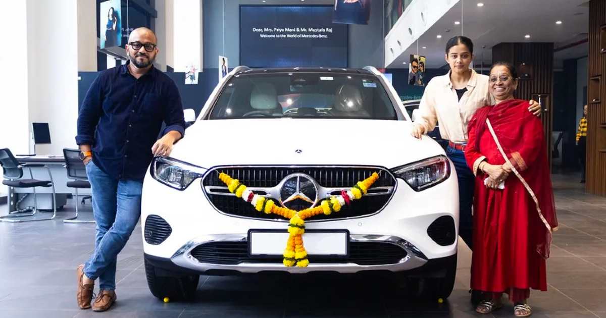 Priyamani Raj Drives Home a New Mercedes GLC SUV - image