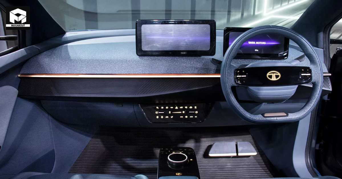 Tata Curvv Interior Revealed in Exclusive Debut Image! - closeup