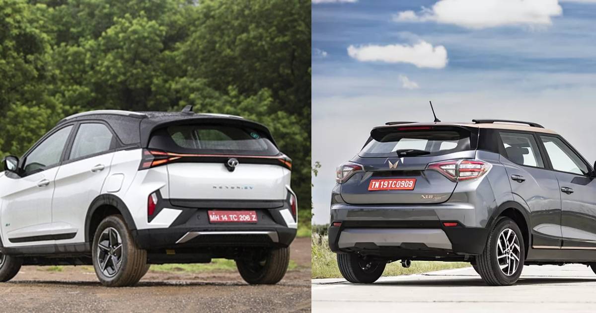 Real-world Range Comparison: Tata Nexon EV vs Mahindra XUV400 - angle