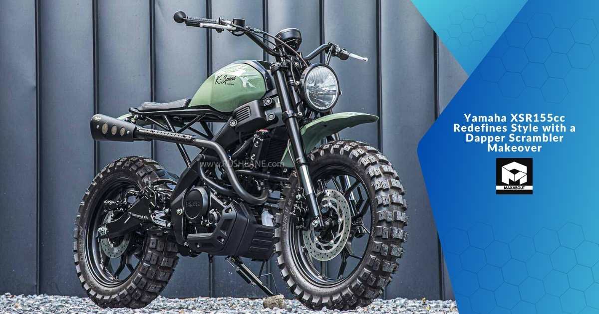 Yamaha XSR155cc Redefines Style with a Dapper Scrambler Makeover