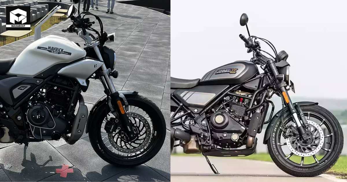 Comparison: Hero Mavrick 440 vs Harley-Davidson X440 - left