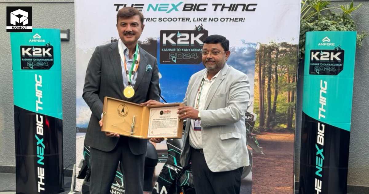 Ampere's New E-Scooter Achieves Dual Honors in India Book of Records - view