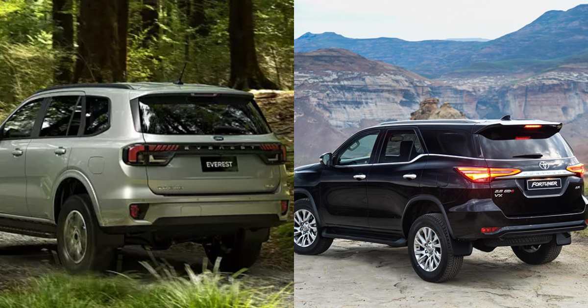 Comparing Specifications: Ford Endeavour vs Toyota Fortuner - bottom