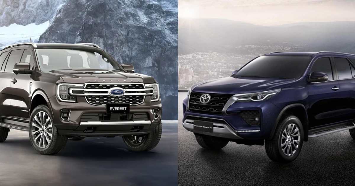 Comparing Specifications: Ford Endeavour vs Toyota Fortuner - shot