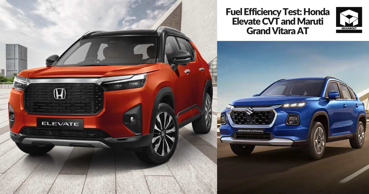 Fuel Efficiency Test: Honda Elevate CVT and Maruti Grand Vitara AT