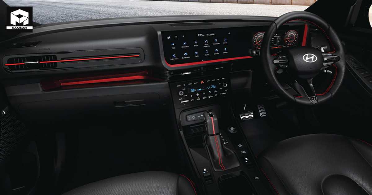 Hyundai Creta N Line Unveils Sporty Black Interiors with Red Accents - background