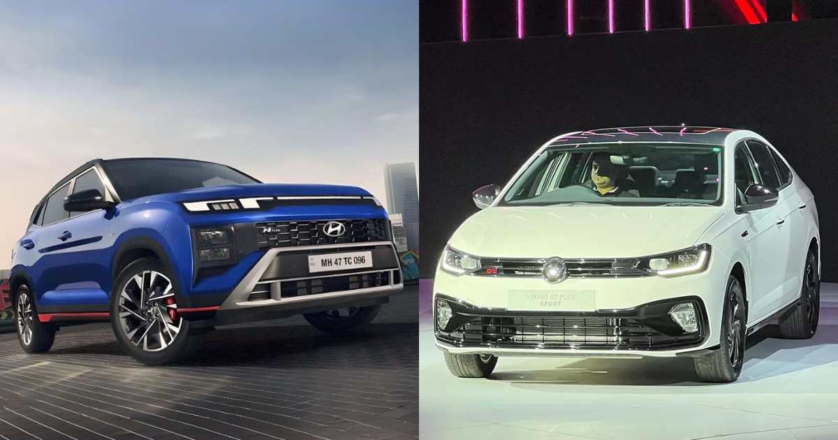 Hyundai Creta N Line vs VW Taigun GT Plus Sport: Key Differences - angle