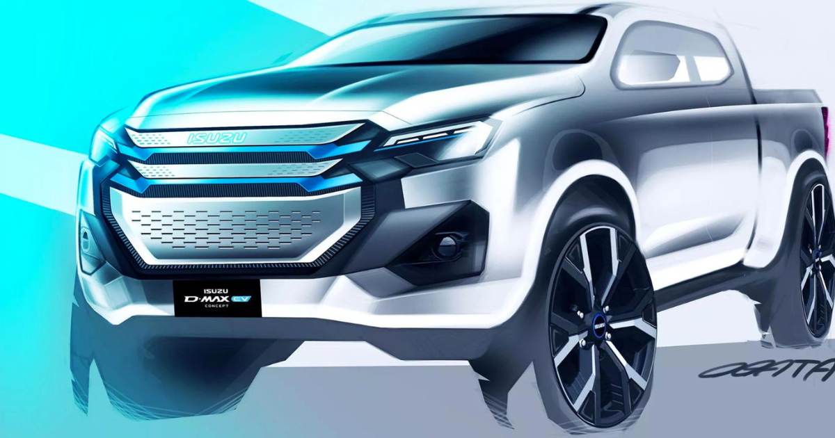 Isuzu D-Max EV Concept: Setting the Stage for Hilux EV Rivalry - side